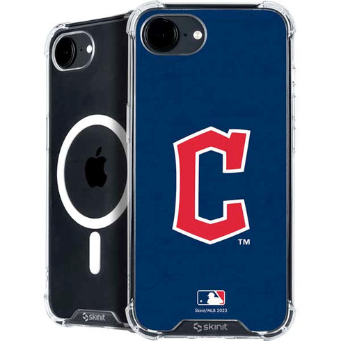 MLB Cleveland Guardians - Solid Distressed iPhone 16e MagSafe Case