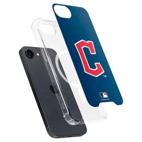 MLB Cleveland Guardians - Solid Distressed iPhone 16e MagSafe Case