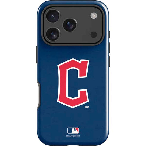 MLB Cleveland Guardians - Solid Distressed iPhone 18 Pro Impact Case