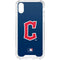 MLB Cleveland Guardians - Solid Distressed iPhone XS Clear Case