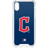 MLB Cleveland Guardians - Solid Distressed iPhone XS Clear Case