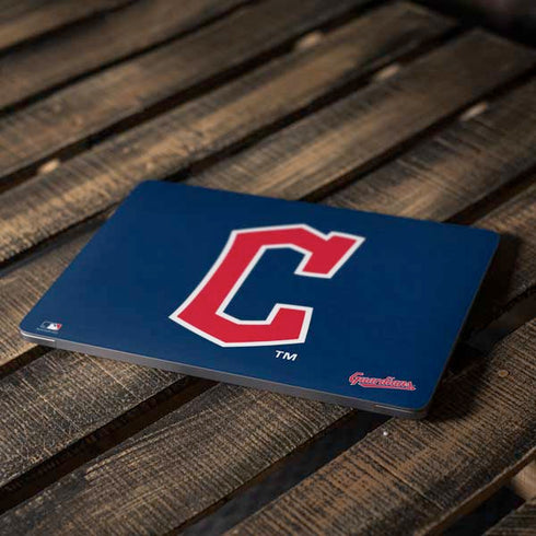MLB Cleveland Guardians - Solid Distressed Apple MacBook Air Skin