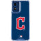 MLB Cleveland Guardians - Solid Distressed Moto G Play 4G (2024) Clear Case