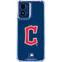 MLB Cleveland Guardians - Solid Distressed Moto G Play 4G (2024) Clear Case