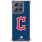 MLB Cleveland Guardians - Solid Distressed Moto G Play 5G (2025) Clear Case