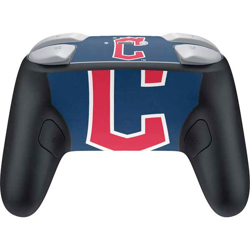 MLB Cleveland Guardians - Solid Distressed Nintendo Switch 2 (2025) Pro Controller Skin