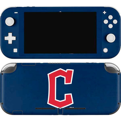 MLB Cleveland Guardians - Solid Distressed Nintendo Switch Lite Skin