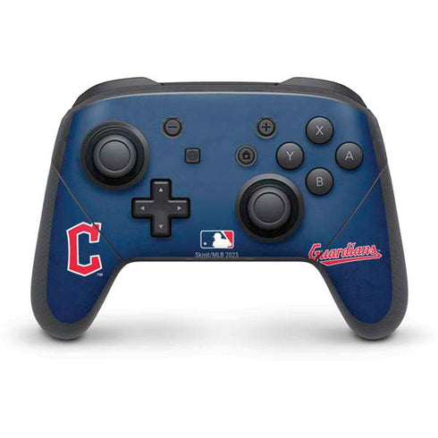 MLB Cleveland Guardians - Solid Distressed Nintendo Skins