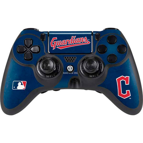MLB Cleveland Guardians - Solid Distressed PlayStation PS4 Skins