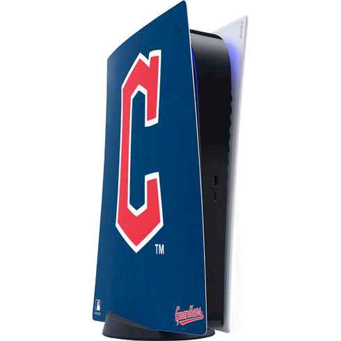 MLB Cleveland Guardians - Solid Distressed PlayStation PS5 Skins