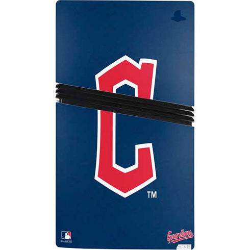 MLB Cleveland Guardians - Solid Distressed PS5 Pro Bundle Skin