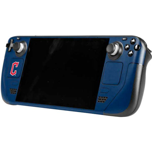 MLB Cleveland Guardians - Solid Distressed Steam Deck Handheld Gaming Computer OLED Skin