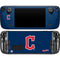 MLB Cleveland Guardians - Solid Distressed Steam Deck Handheld Gaming Computer Skin