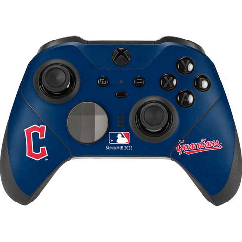 MLB Cleveland Guardians - Solid Distressed Xbox Elite Wireless Controller Series 2 Skin