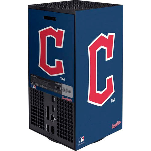 MLB Cleveland Guardians - Solid Distressed Xbox Series X Bundle Skin