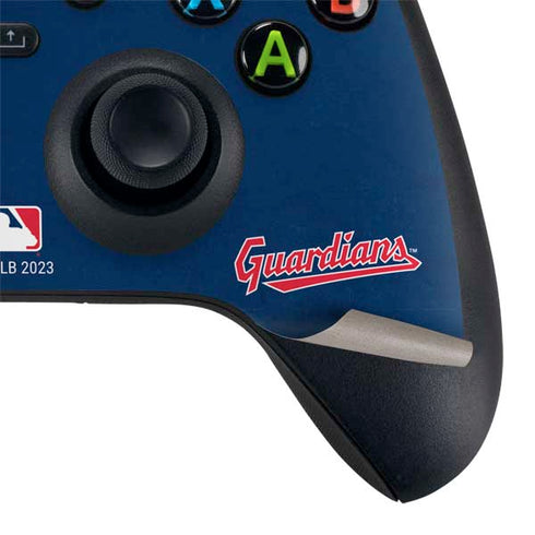 MLB Cleveland Guardians - Solid Distressed Xbox Series X Bundle Skin