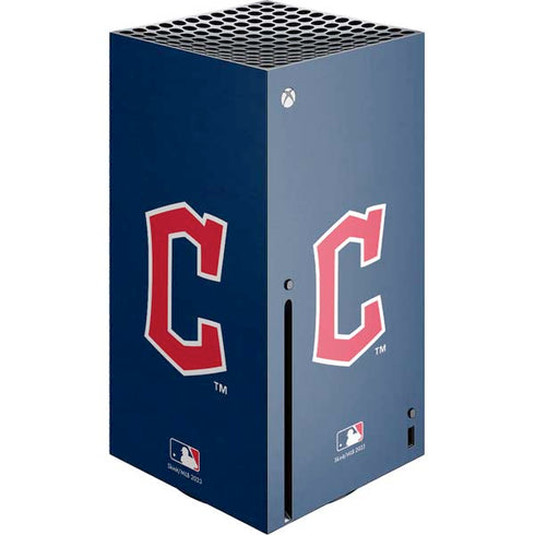 MLB Cleveland Guardians - Solid Distressed Xbox Series X Skins