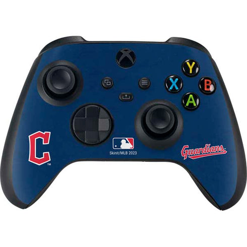 MLB Cleveland Guardians - Solid Distressed Xbox Series X Skins