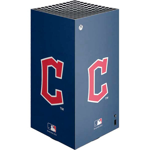 MLB Cleveland Guardians - Solid Distressed XBox Series X Digital Edition Console Skin