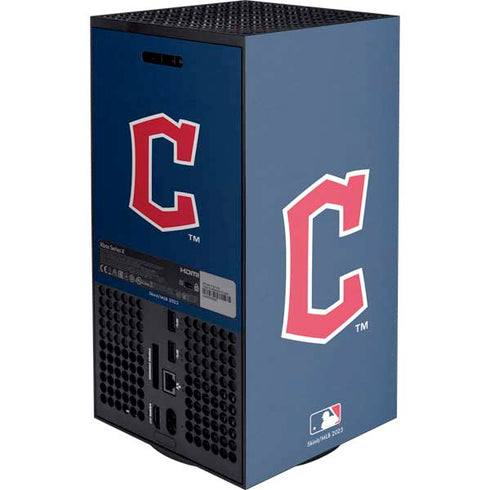 MLB Cleveland Guardians - Solid Distressed XBox Series X Digital Edition Console Skin