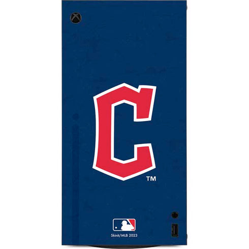 MLB Cleveland Guardians - Solid Distressed XBox Series X Digital Edition Console Skin