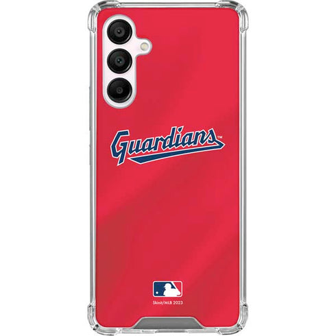 MLB Cleveland Guardians Alternate Road Jersey Galaxy A16 5G Clear Case