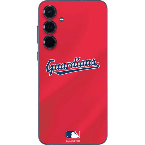 MLB Cleveland Guardians Alternate Road Jersey Galaxy A35 5G Skin