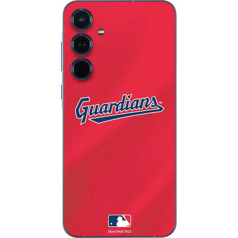 MLB Cleveland Guardians Alternate Road Jersey Galaxy A55 5G Skin