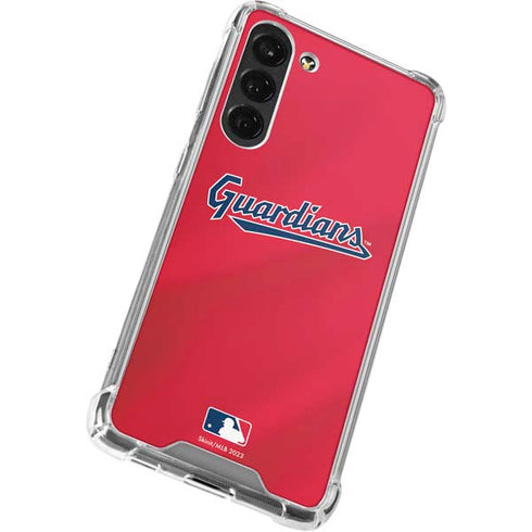MLB Cleveland Guardians Alternate Road Jersey Galaxy S24 FE Clear Case