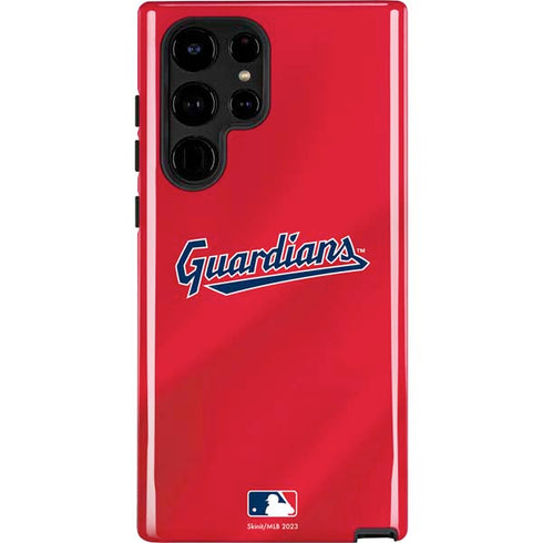 MLB Cleveland Guardians Alternate Road Jersey Galaxy S25 Ultra Impact Case