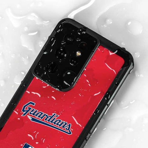 MLB Cleveland Guardians Alternate Road Jersey Galaxy S24 Ultra Waterproof Case