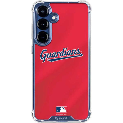 MLB Cleveland Guardians Alternate Road Jersey Galaxy S25 Clear Case