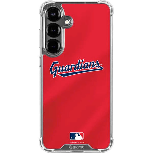 MLB Cleveland Guardians Alternate Road Jersey Galaxy S26 Clear Case