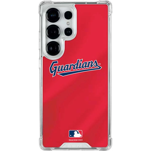 MLB Cleveland Guardians Alternate Road Jersey Galaxy S26 Ultra Clear Case