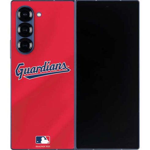 MLB Cleveland Guardians Alternate Road Jersey Galaxy Z Fold6 Skin