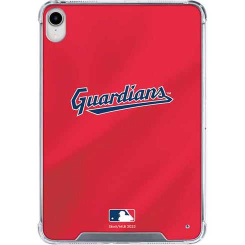 MLB Cleveland Guardians Alternate Road Jersey iPad 11th Gen (2025) Clear Case