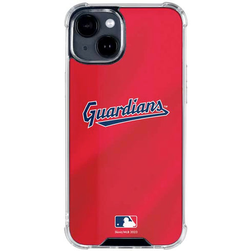 MLB Cleveland Guardians Alternate Road Jersey iPhone 15 Clear Case