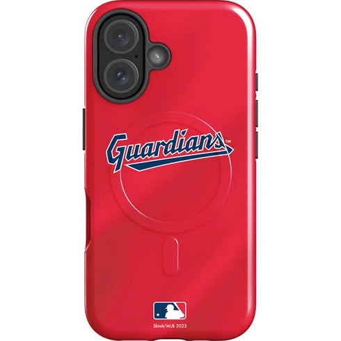 MLB Cleveland Guardians Alternate Road Jersey iPhone 16 Magsafe Impact Case