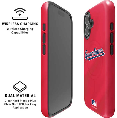 MLB Cleveland Guardians Alternate Road Jersey iPhone 16 Magsafe Impact Case