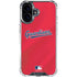 MLB Cleveland Guardians Alternate Road Jersey iPhone 16 Plus Clear Case