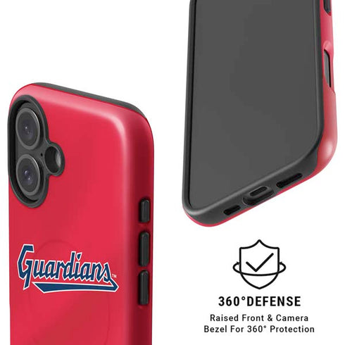 MLB Cleveland Guardians Alternate Road Jersey iPhone 16 Plus Magsafe Impact Case
