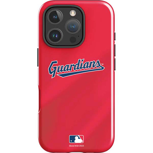 MLB Cleveland Guardians Alternate Road Jersey iPhone 16 Pro Impact Case