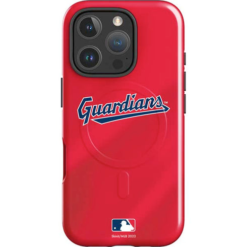 MLB Cleveland Guardians Alternate Road Jersey iPhone 16 Pro Max Magsafe Impact Case