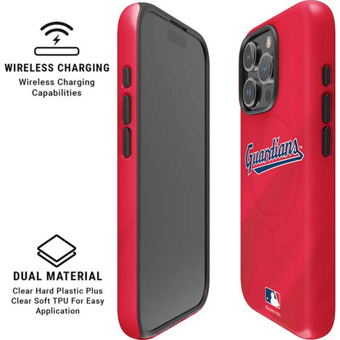 MLB Cleveland Guardians Alternate Road Jersey iPhone 16 Pro Max Magsafe Impact Case