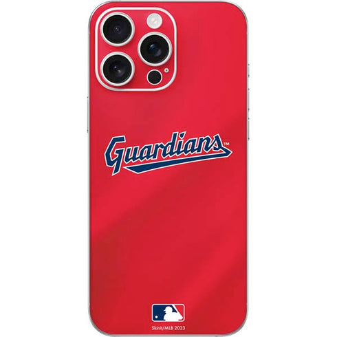 MLB Cleveland Guardians Alternate Road Jersey iPhone 16 Pro Max Skin