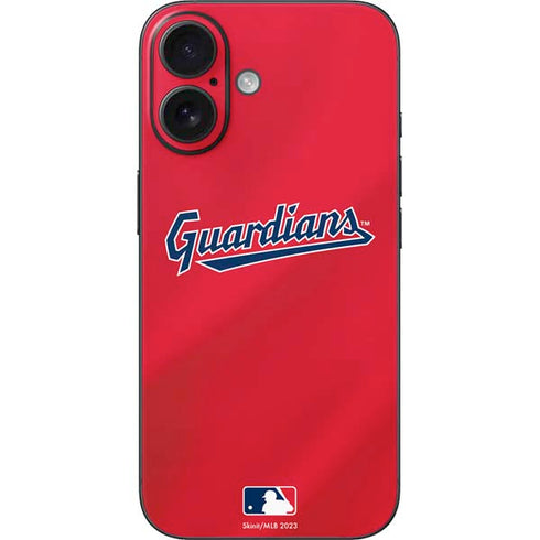 MLB Cleveland Guardians Alternate Road Jersey iPhone 16 Skin