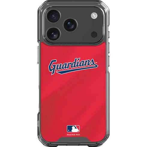 MLB Cleveland Guardians Alternate Road Jersey iPhone 17 Pro Clear Case