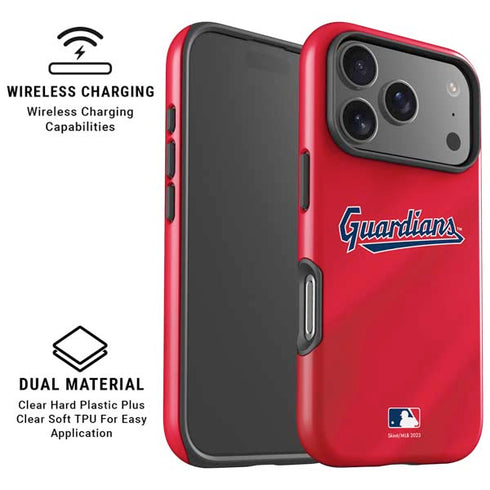 MLB Cleveland Guardians Alternate Road Jersey iPhone 17 Pro Max Magsafe Impact Case
