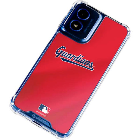 MLB Cleveland Guardians Alternate Road Jersey Moto G 5G (2024) Clear Case