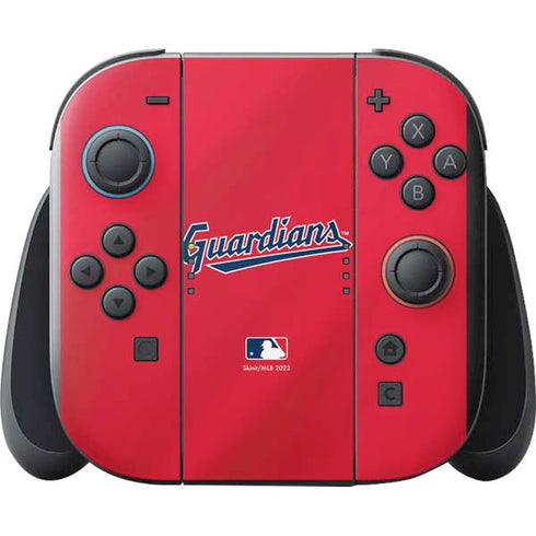 MLB Cleveland Guardians Alternate Road Jersey Nintendo Switch 2 (2025) with Joy-Con Skin
